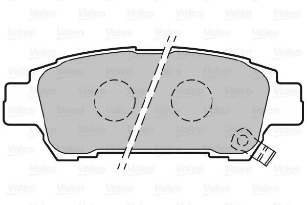 Задние тормозные колодки 301542 VALEO