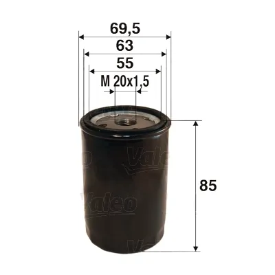 Фильтр масла VALEO 586021