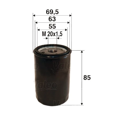 Масляный фильтр 586021 VALEO