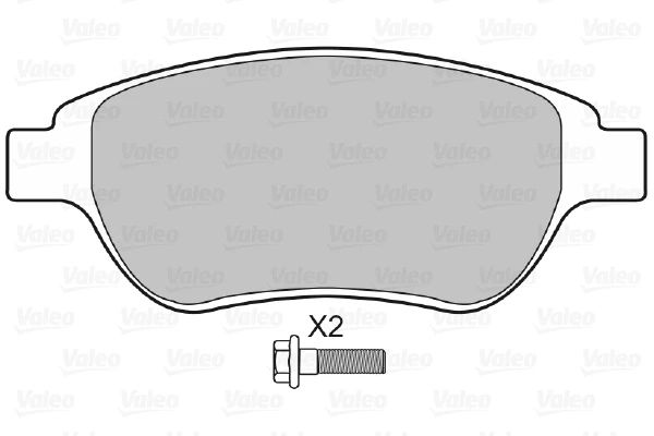 Передние тормозные колодки 598465 VALEO
