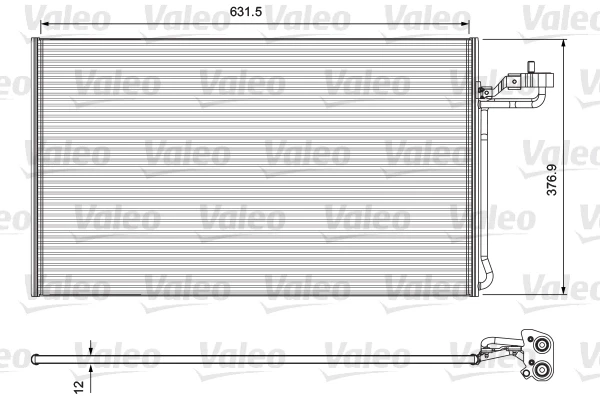 Радиатор кондиционера 814325 VALEO