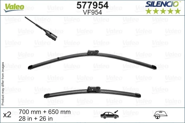 Щетки стеклоочистителя 577954 VALEO