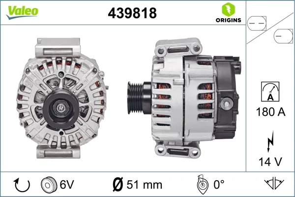 Генератор 439818 VALEO