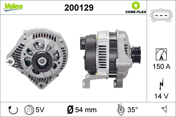 Генератор 200129 VALEO
