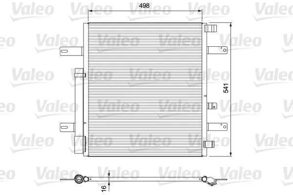 Радиатор кондиционера 815061 VALEO