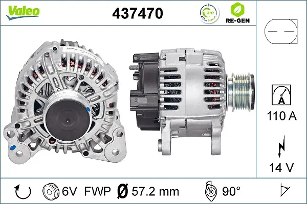 Генератор 437470 VALEO
