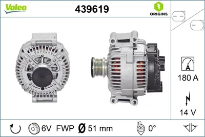 Генератор VALEO 439619