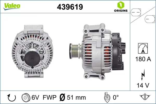 Генератор 439619 VALEO