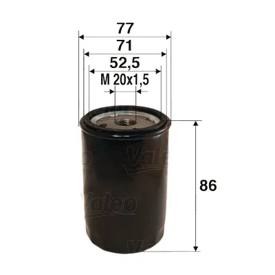 Фильтр масла VALEO 586002