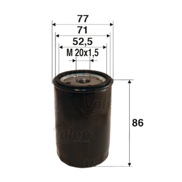 Масляный фильтр 586002 VALEO