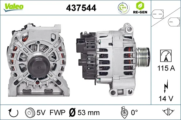 Генератор 437544 VALEO