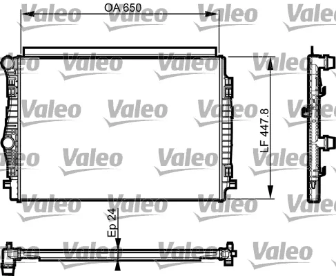 Радиатор 735559 VALEO