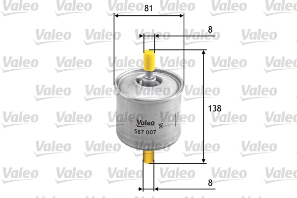 Топливный фильтр 587007 VALEO