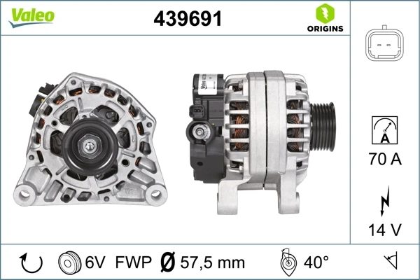 Генератор 439691 VALEO