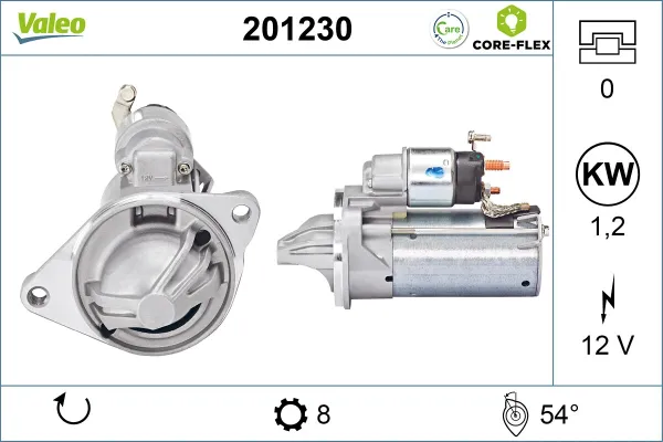 Стартер 201230 VALEO