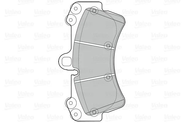 Передние тормозные колодки 302043 VALEO