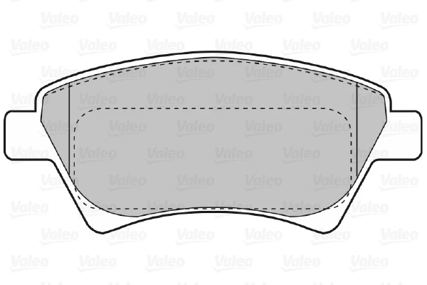 Передние тормозные колодки 598558 VALEO