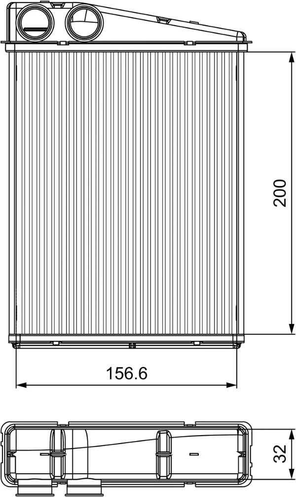 Радиатор печки 811542 VALEO