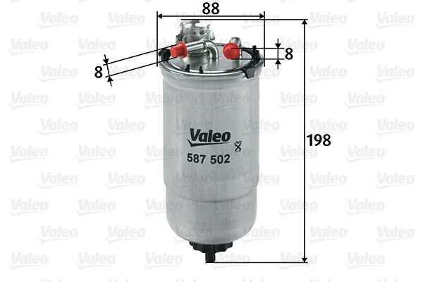 Топливный фильтр 587502 VALEO