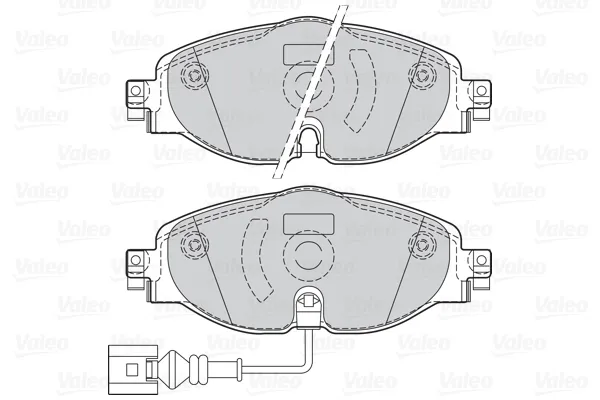 Передние тормозные колодки 302145 VALEO
