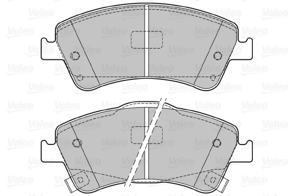 Передние тормозные колодки 601058 VALEO