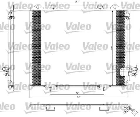 Радиатор кондиционера 817252 VALEO