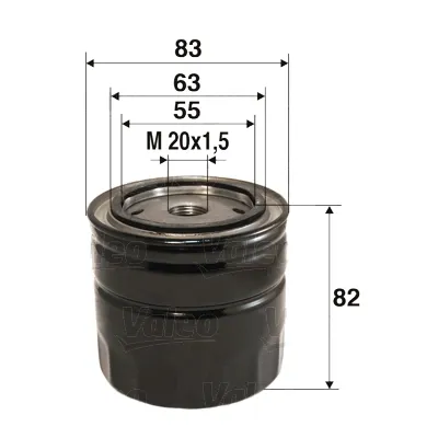 Масляный фильтр 586062 VALEO