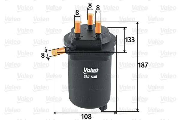Топливный фильтр 587538 VALEO
