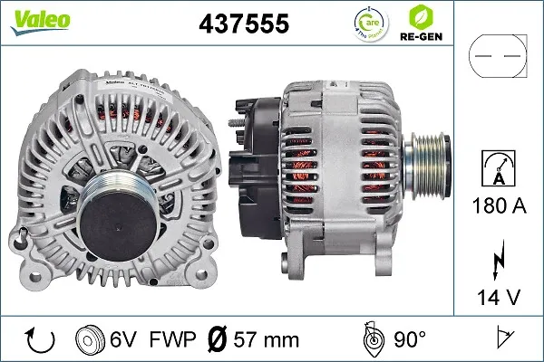Генератор 437555 VALEO