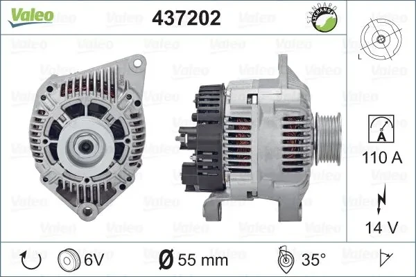 Генератор 437202 VALEO