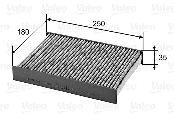 Фильтр салона 715820 VALEO