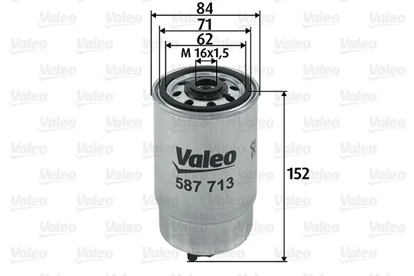 Топливный фильтр 587713 VALEO