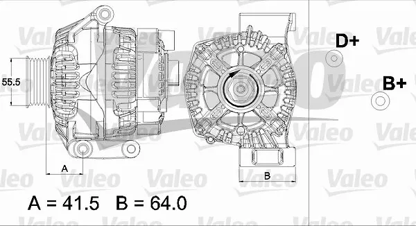 Генератор 437475 VALEO