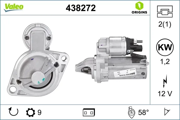 Стартер 438272 VALEO