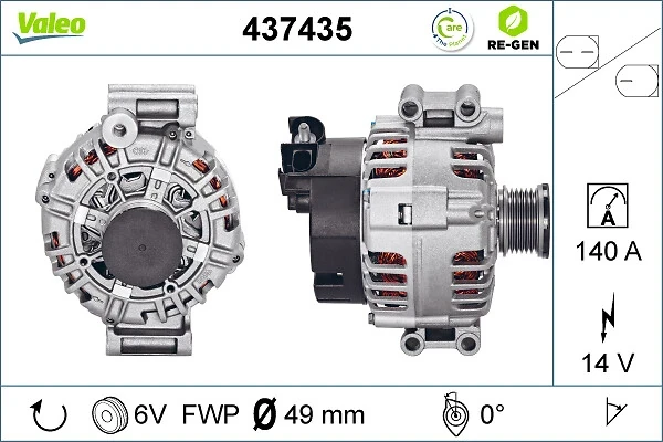 Генератор 437435 VALEO