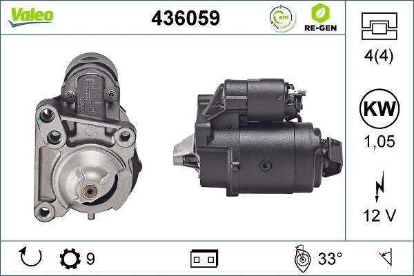 Стартер 436059 VALEO