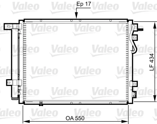 Радиатор кондиционера 814352 VALEO