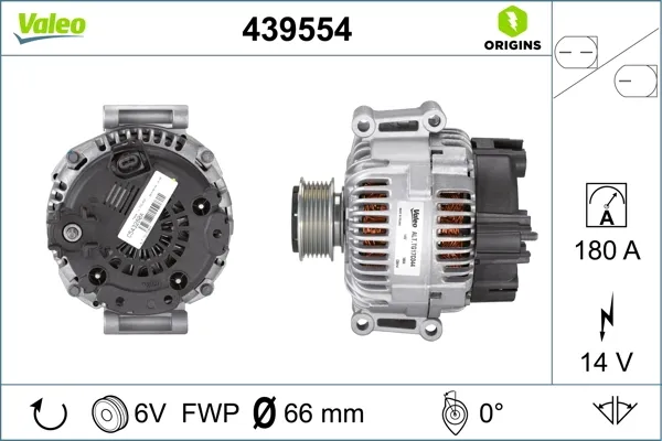 Генератор 439554 VALEO