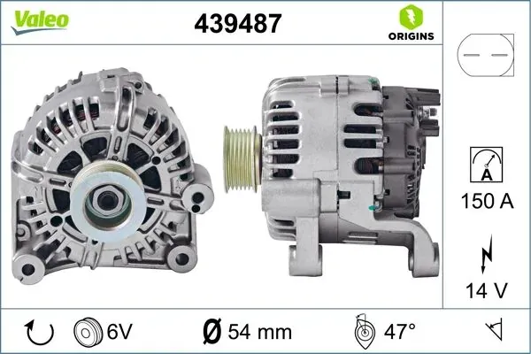 Генератор 439487 VALEO