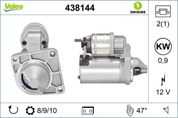 Стартер 438144 VALEO