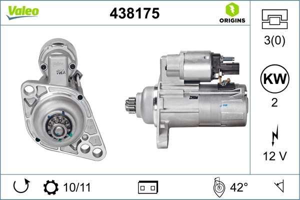 Стартер 438175 VALEO