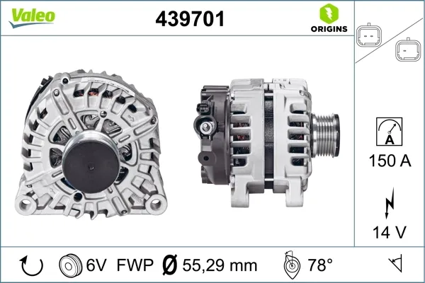Генератор 439701 VALEO