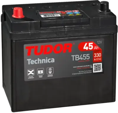 Автоакумулятор Тюдор 45 А/г 12 В (TB455)
