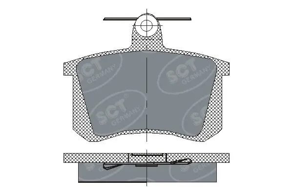 Задние тормозные колодки SP145PR SCT