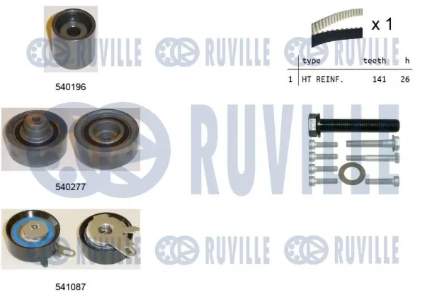 Комплект ГРМ 550504 Ruville