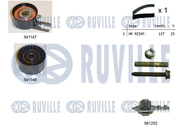 Комплект ГРМ 5500581 Ruville