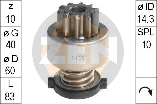 Бендикс стартера ZN1159 ERA