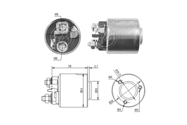 Втягивающее реле стартера ZM1491 ERA