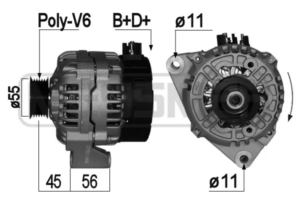 Генератор Chery Elara /FORA/A5FL/VORTEX ESTINA 