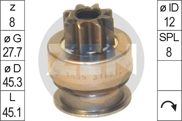 Бендикс стартера ZN1695 ERA
